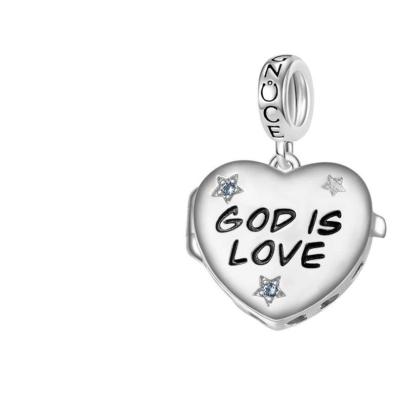 "God is Love" Photo Pendant
