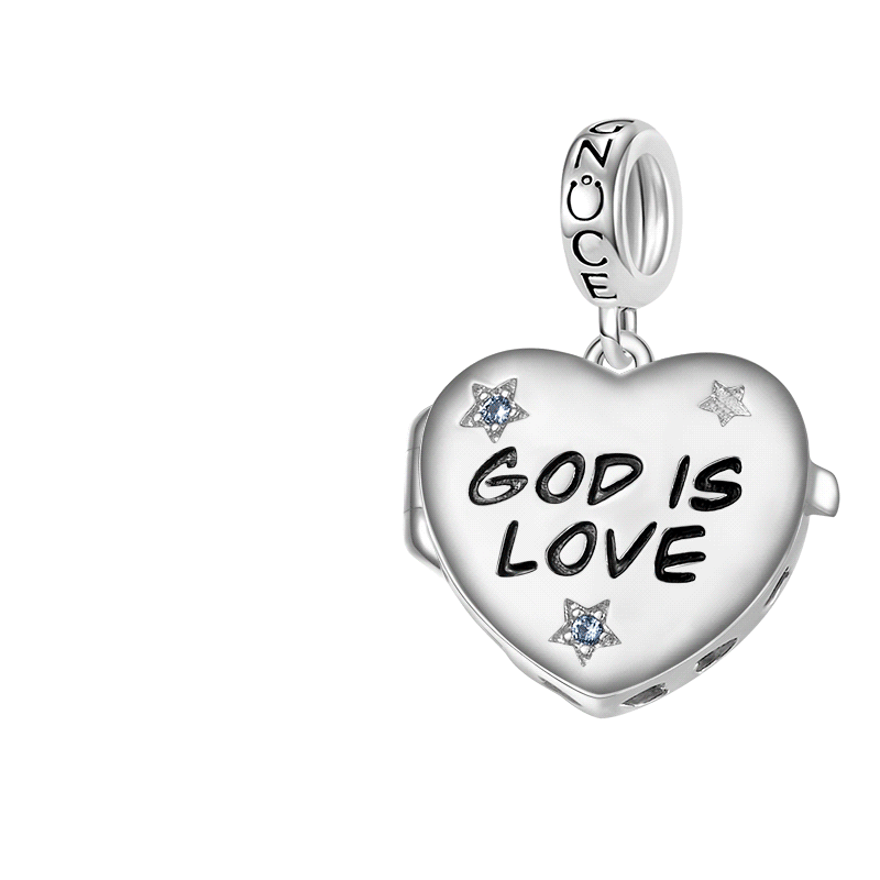 "God is Love" Photo Pendant