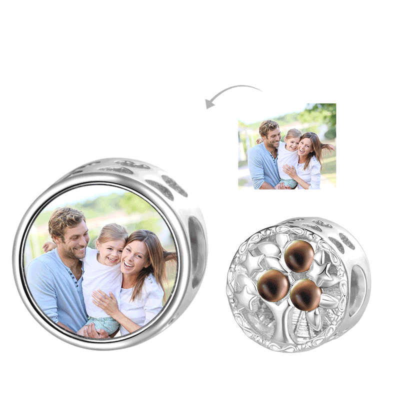 Family Tree Photo Mood Charm