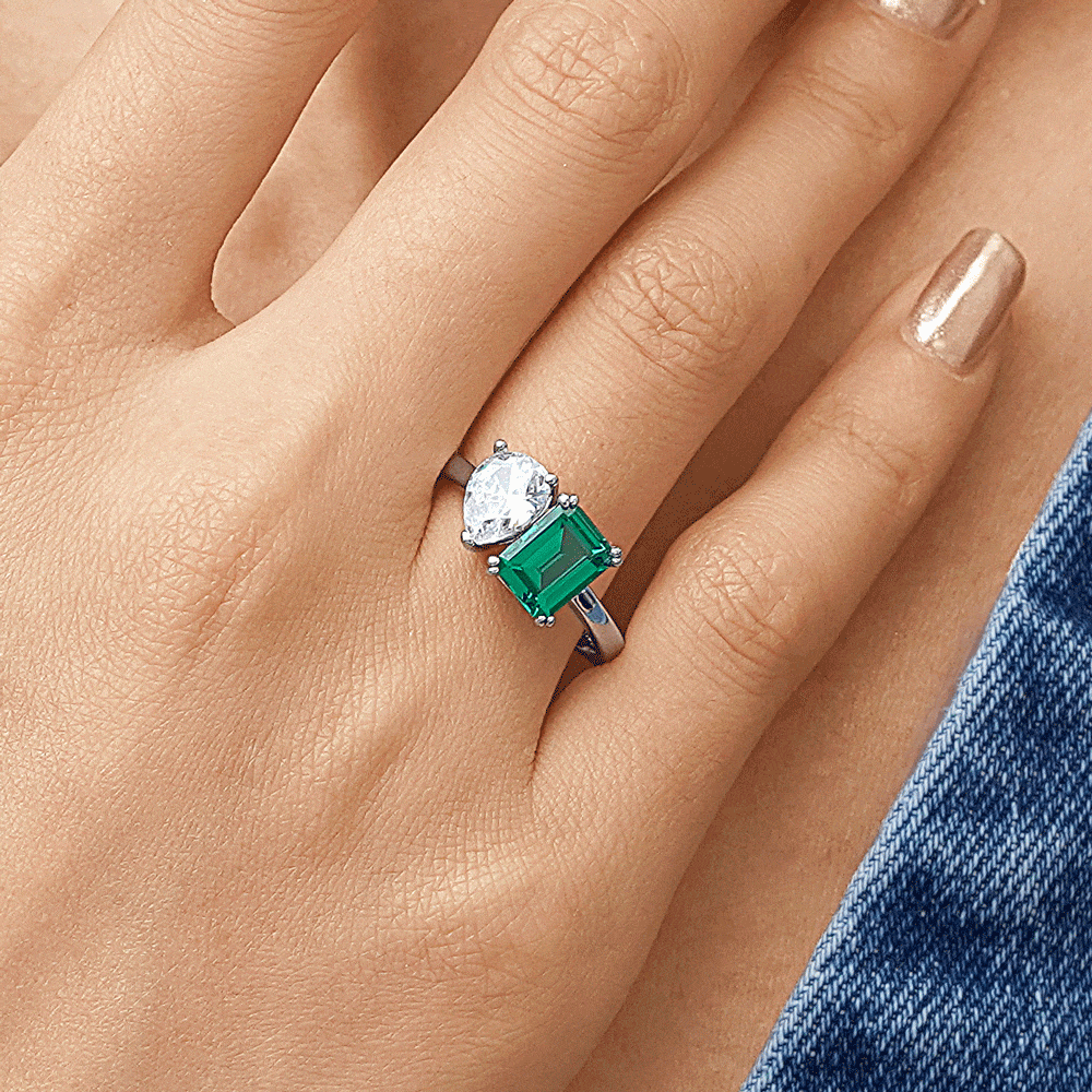 Double Diamond Ring