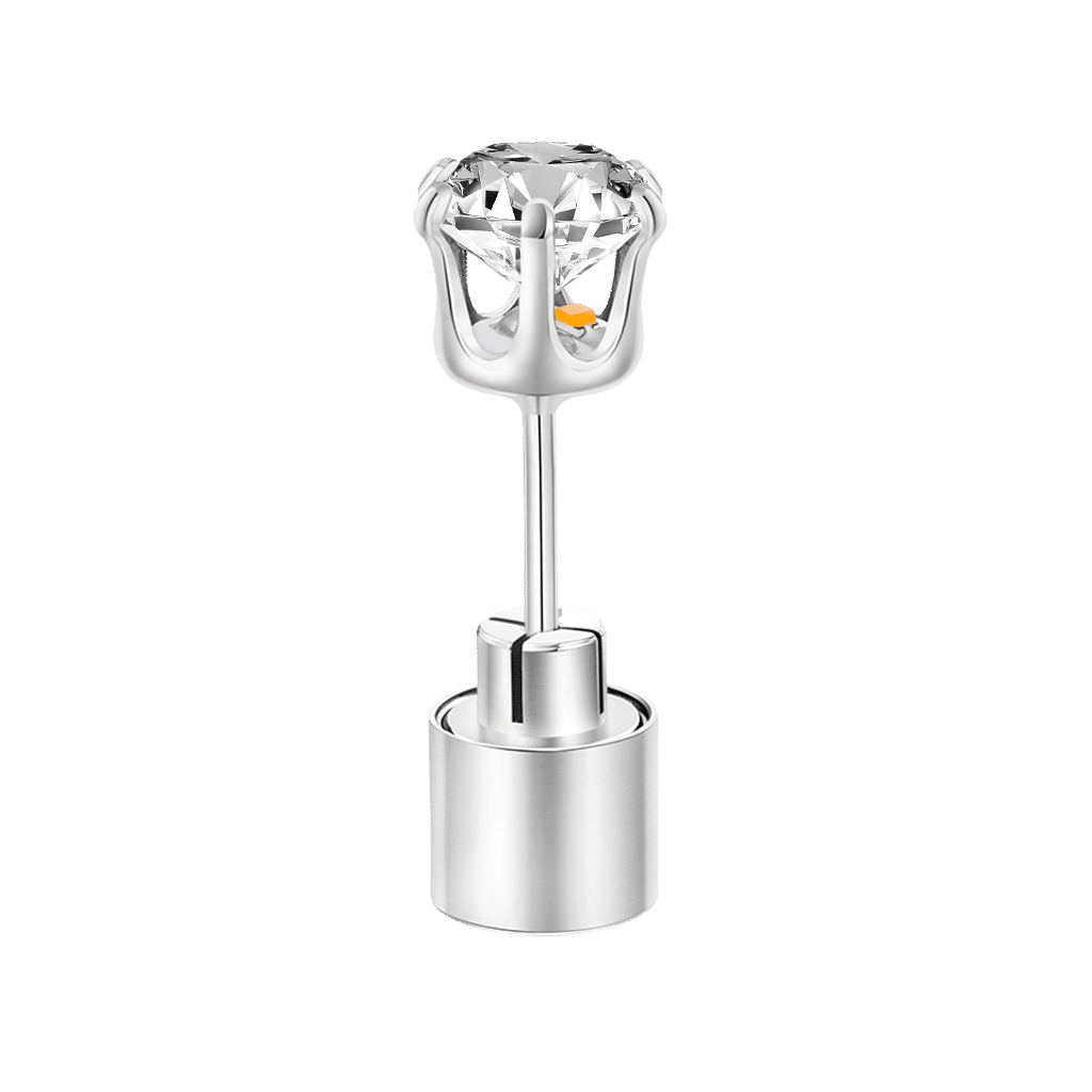 White Light-up Stud Earring
