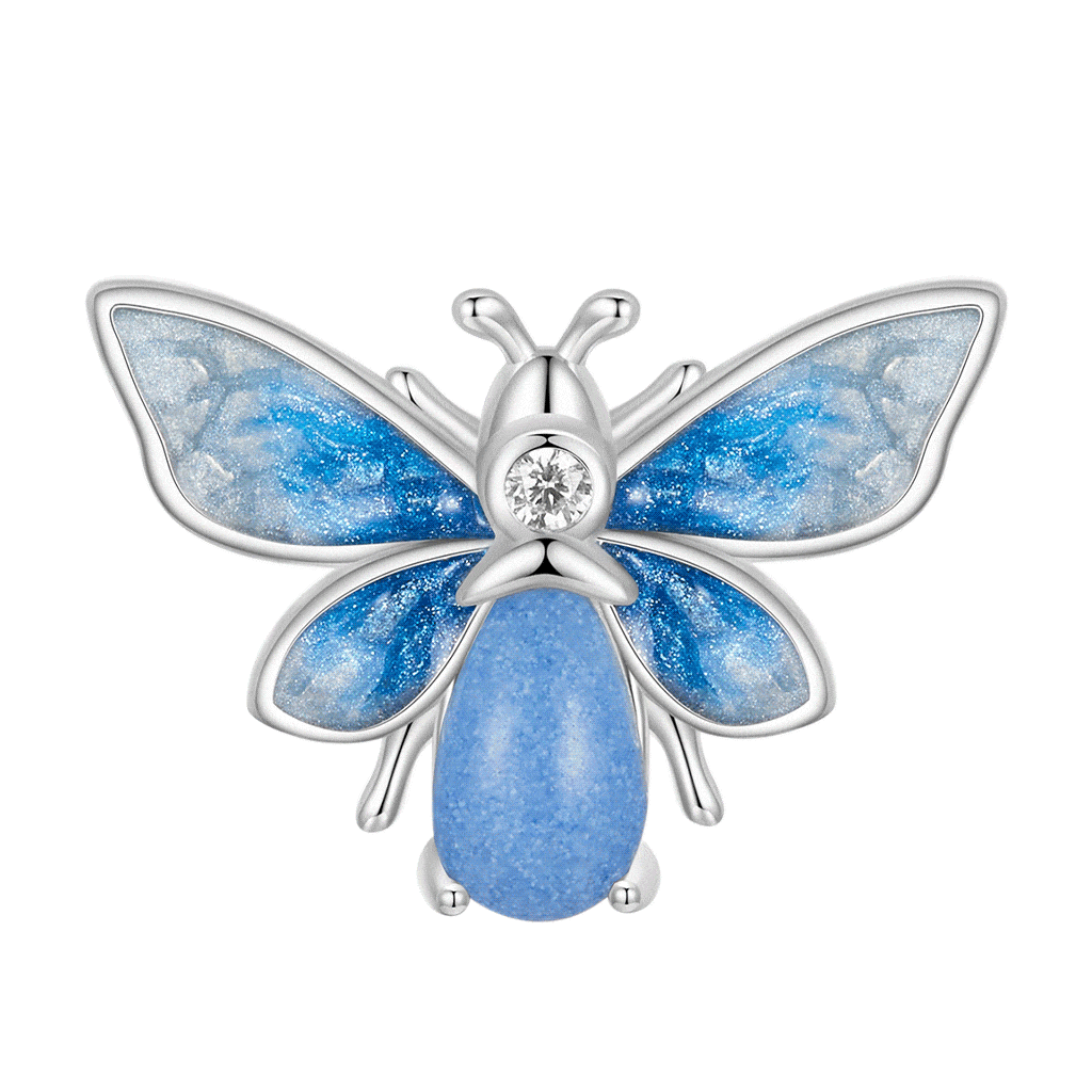 Blue Bee Stopper Charm