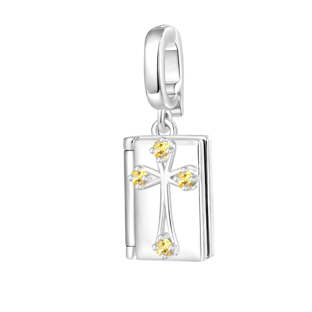 HOLY BIBLE Cross Clasp Clusters Charm