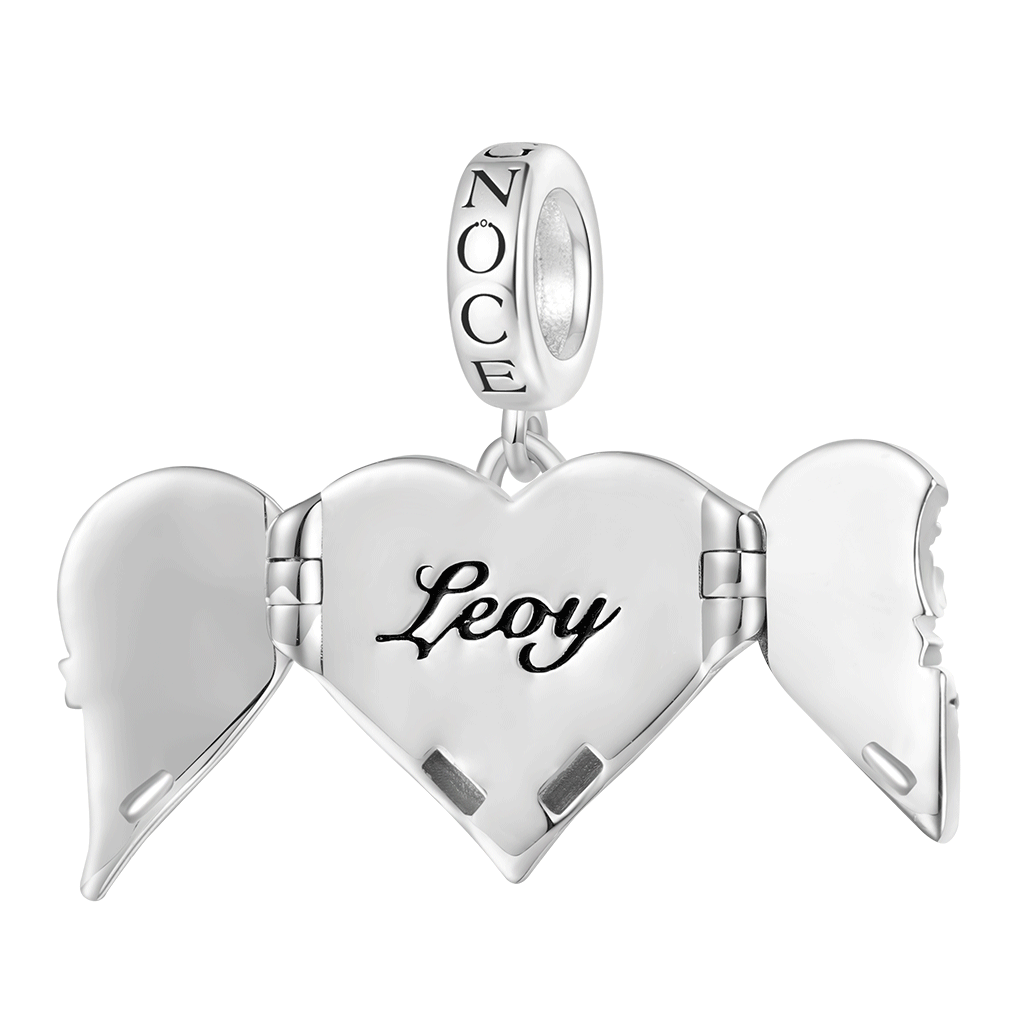 Openable Heart Wings Pendant
