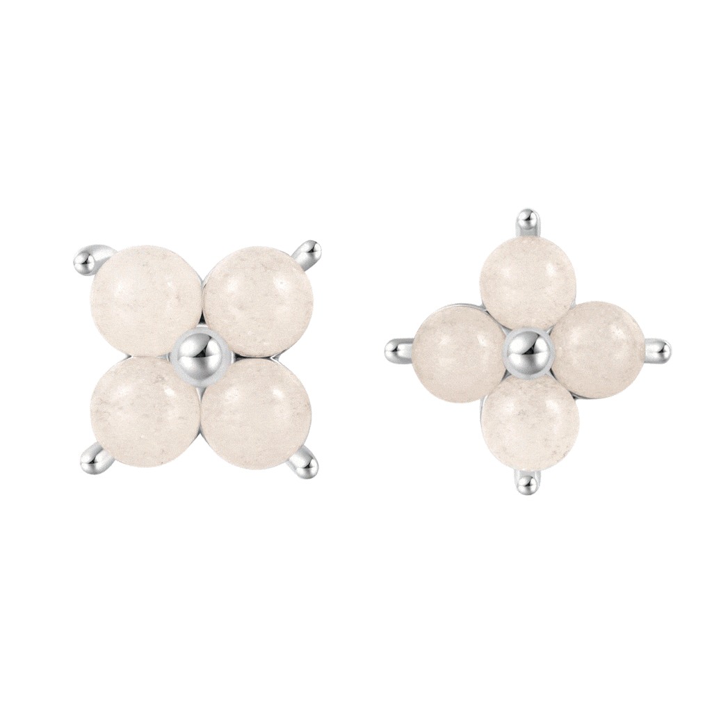Glow-in-the-Dark Flower Stud Earrings