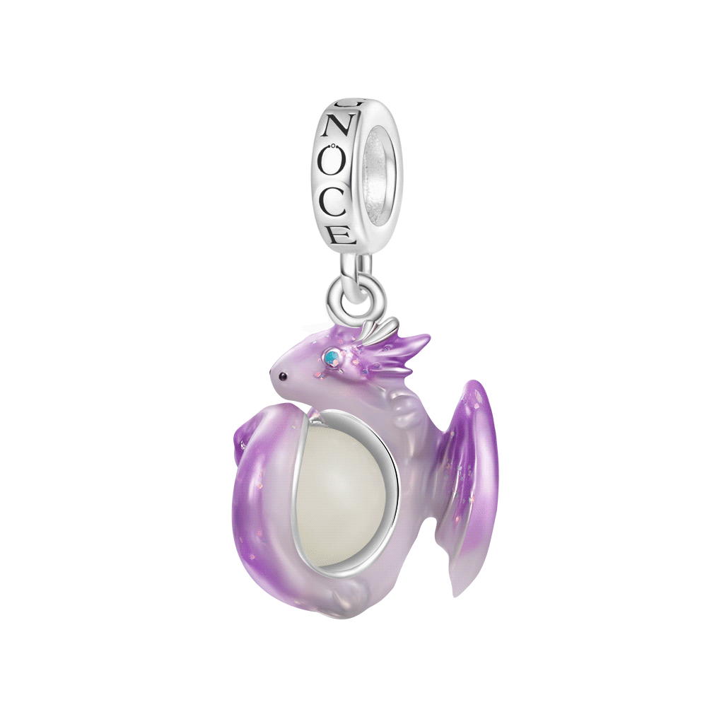 Fantasy Forest Purple Dragon Pendant