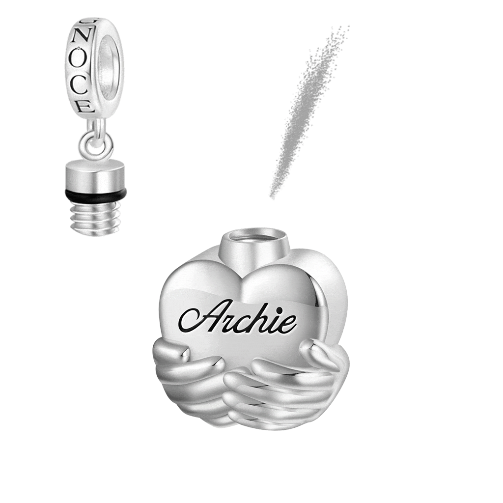 Engravable Heart Urn Ashes Pendant