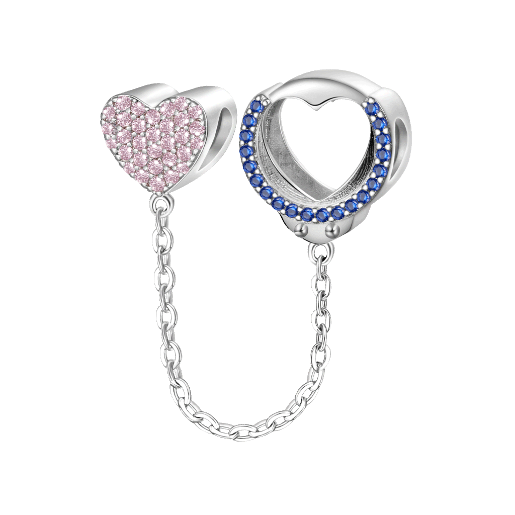 Double-layer Love Handcuffs Charm