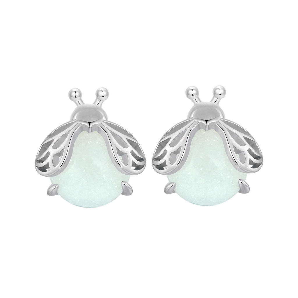 Sparkling Firefly Stud Earrings