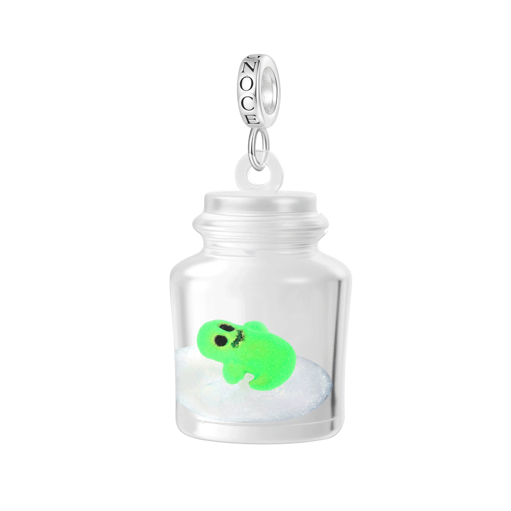 Ghost Glass Bottle Pendant