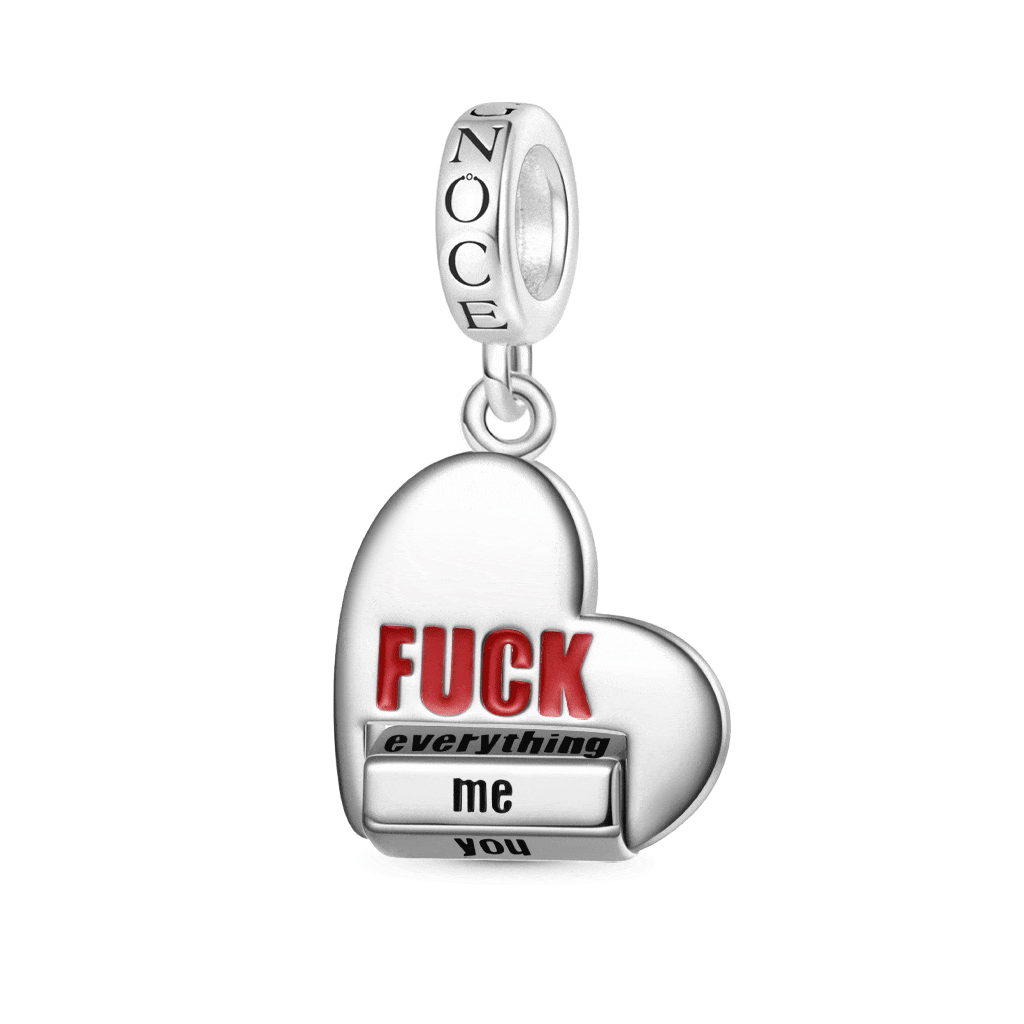 Rotating 'FUCK' World Pendant