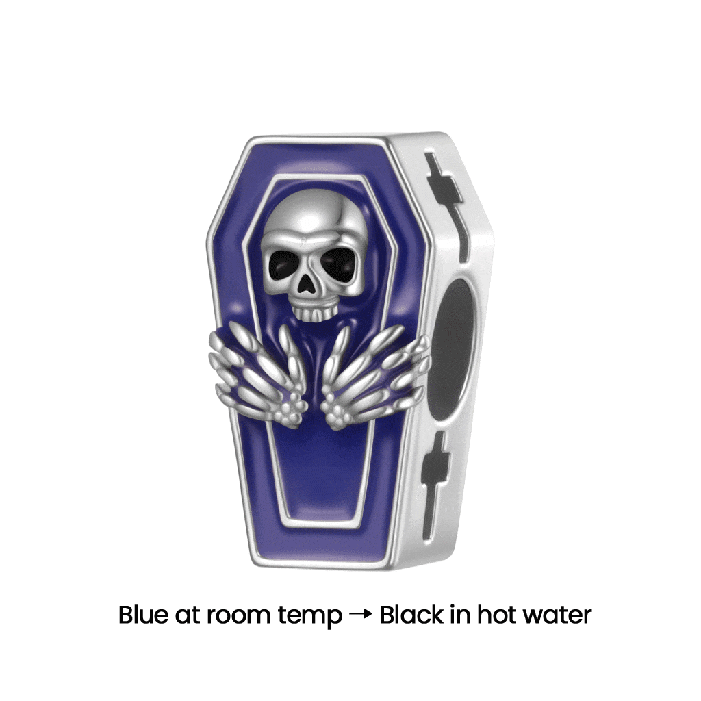 Halloween Skull Coffin Charm
