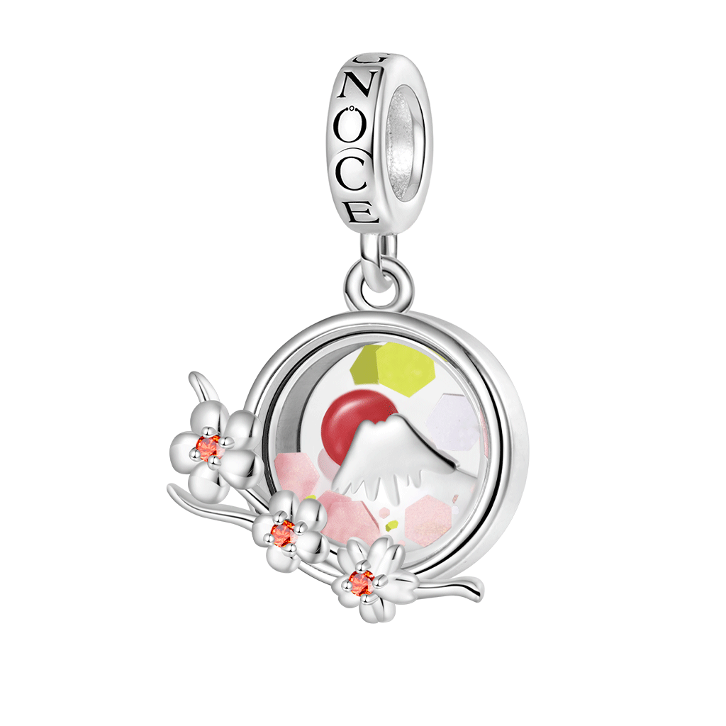 Cherry Mount Fuji Quicksand Pendant