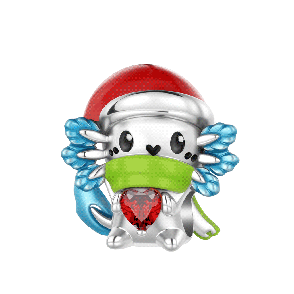 Christmas Salamander Charm