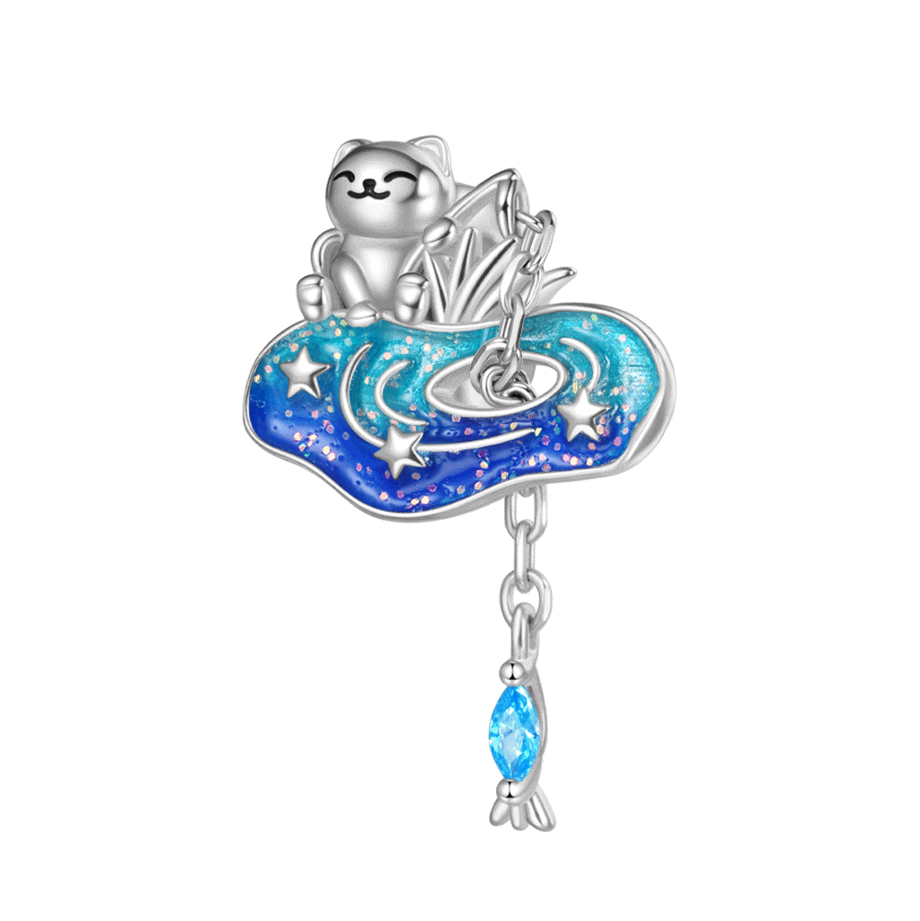 Cat Fishing Charm