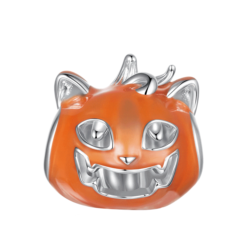 Pumpkin Cat Charm