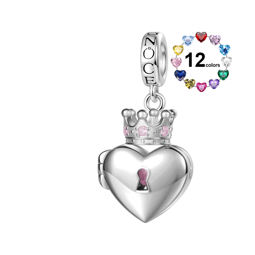 Skull Heart Lock Pendant