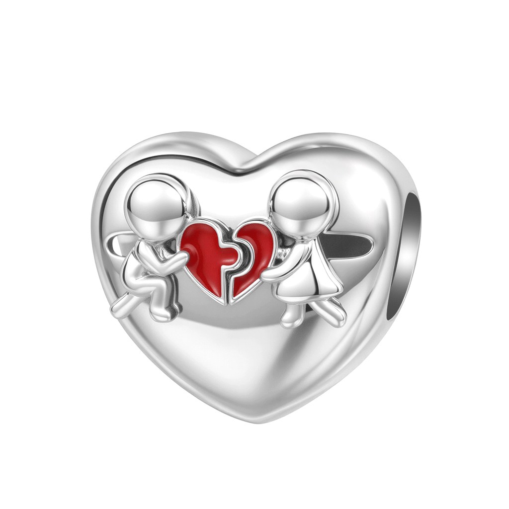 Couple Heart Charm