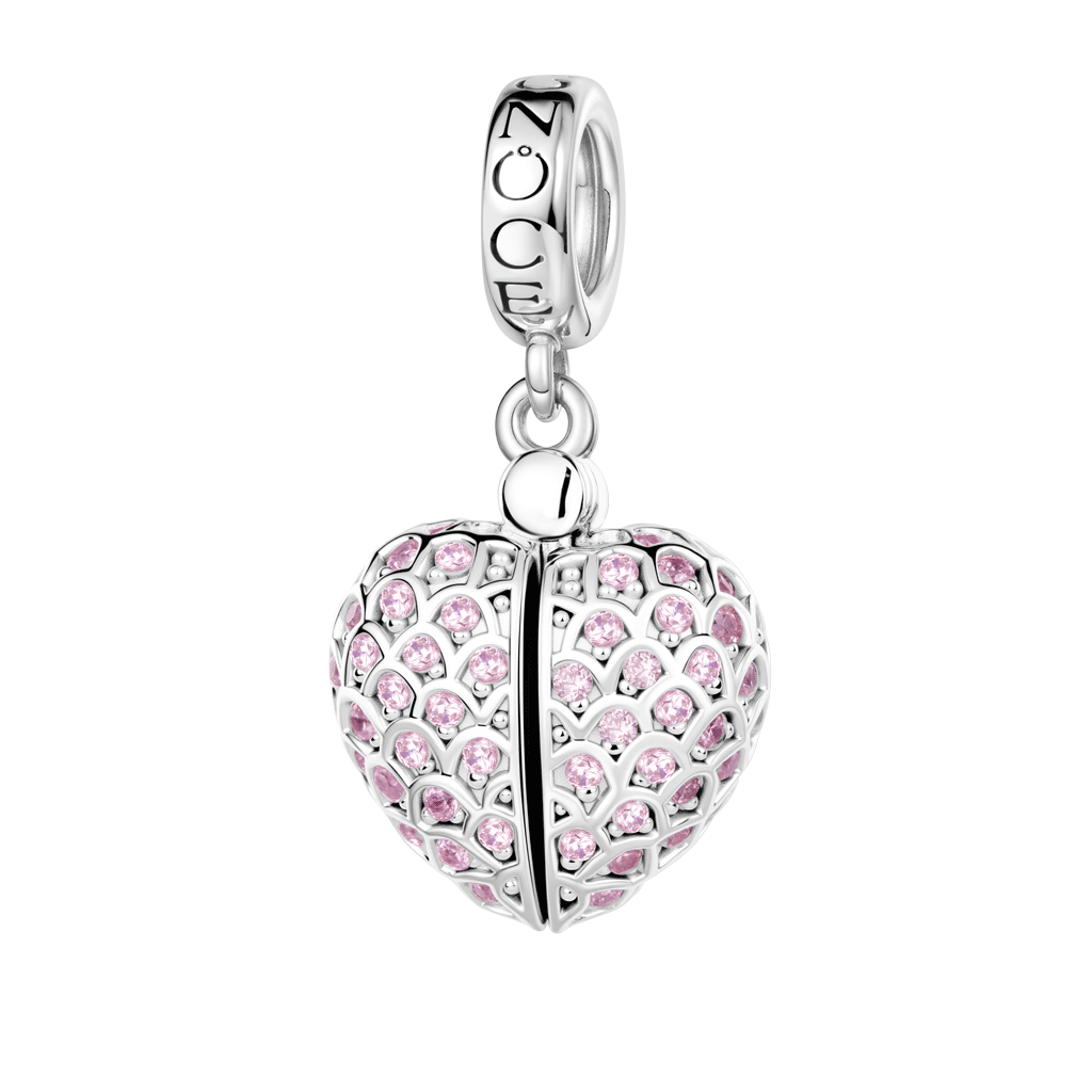 Mom Angel Wings Heart Locket Pendant
