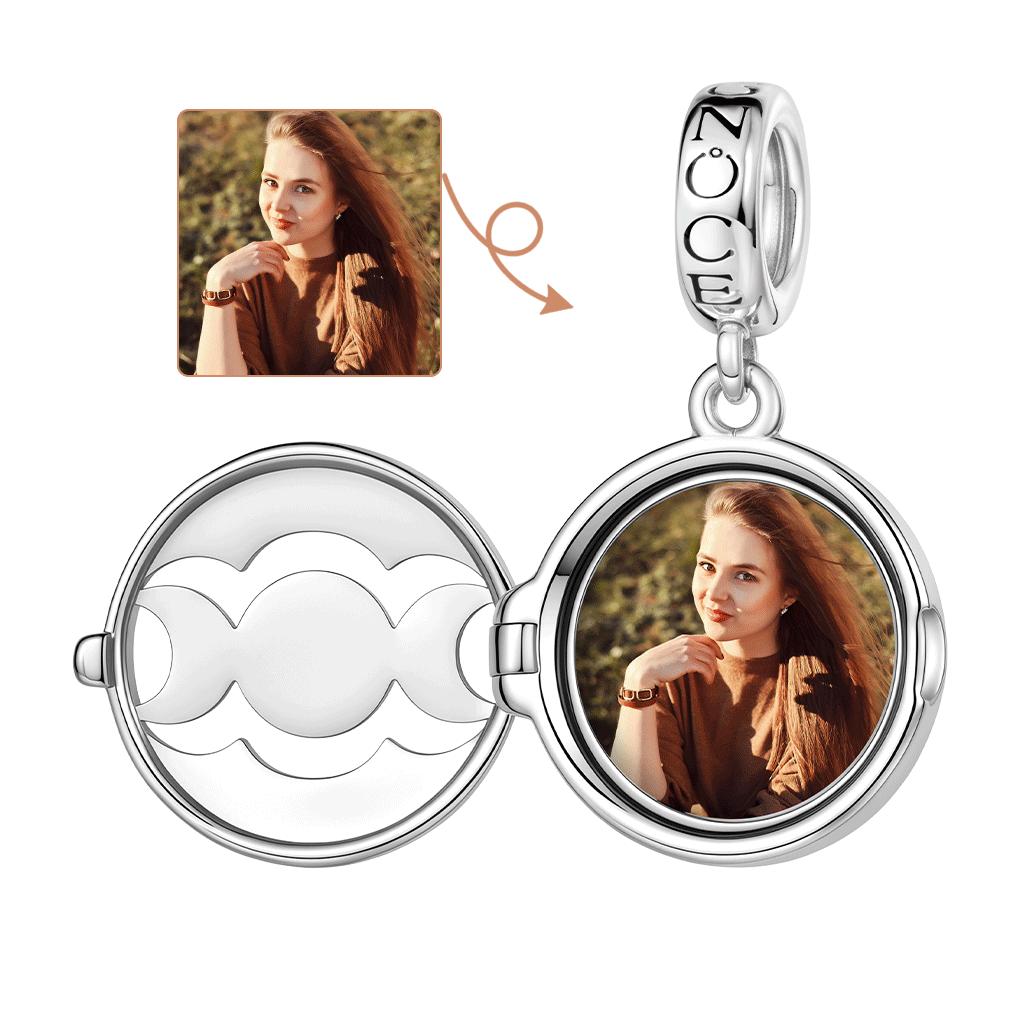 Openable Engravable Photo Charm