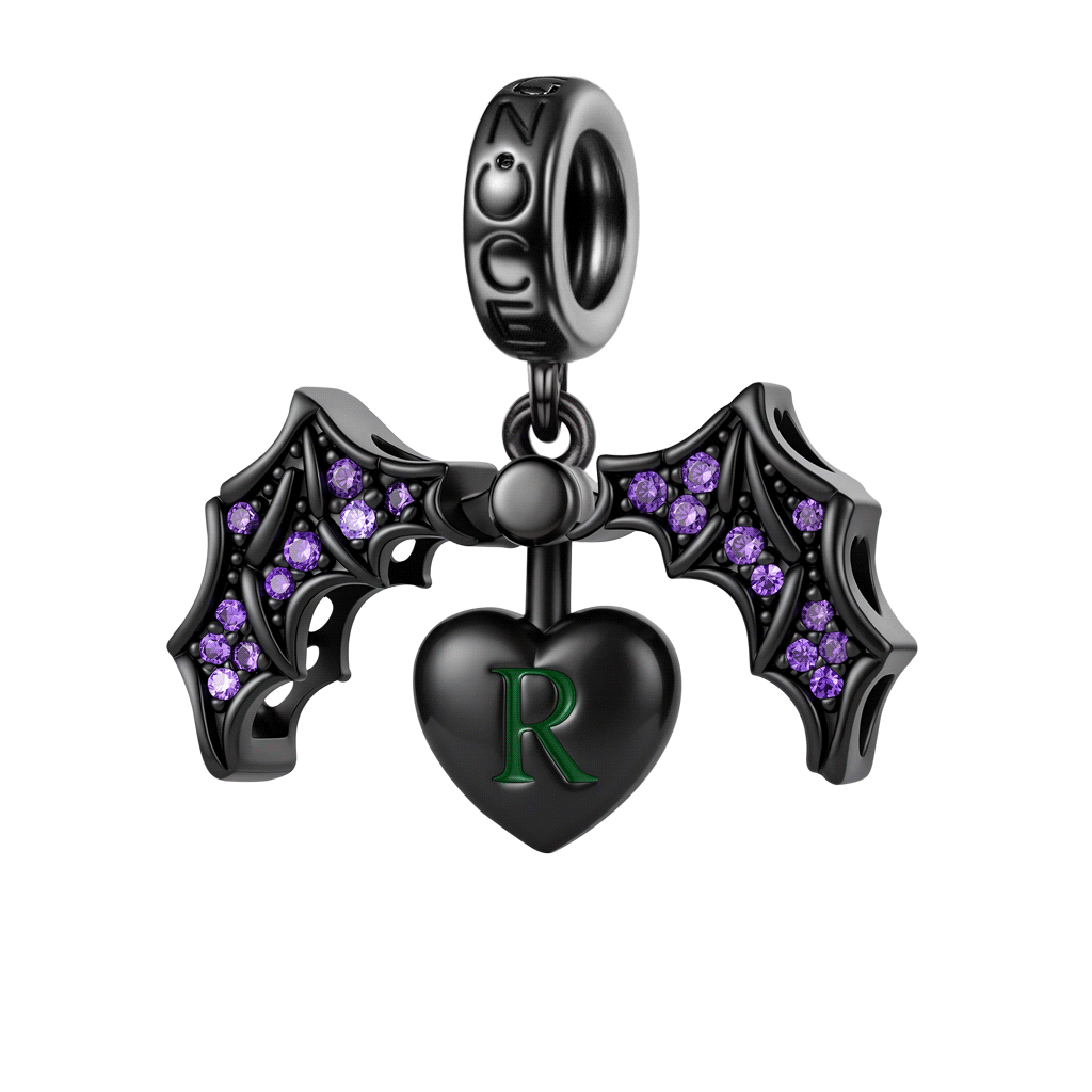 Openable Bat & Heart Charm