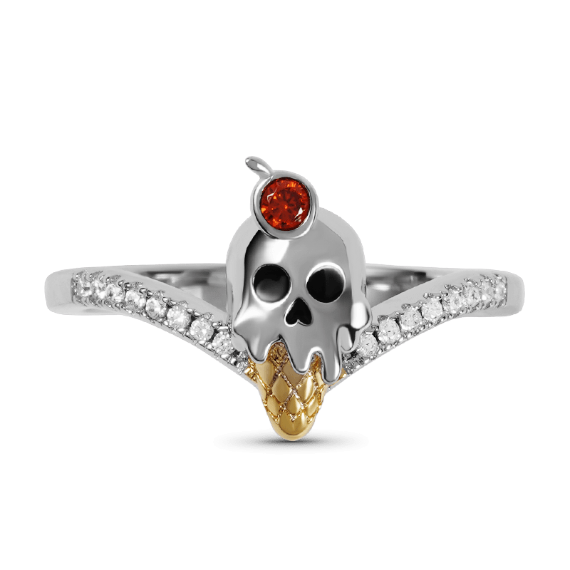 Skull Ice Cream V Ring