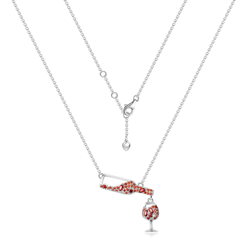 Wine Bottle Cup Necklace