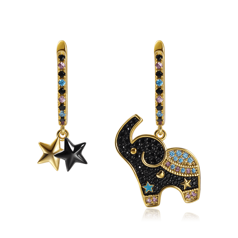 Elephant Dangle Earrings