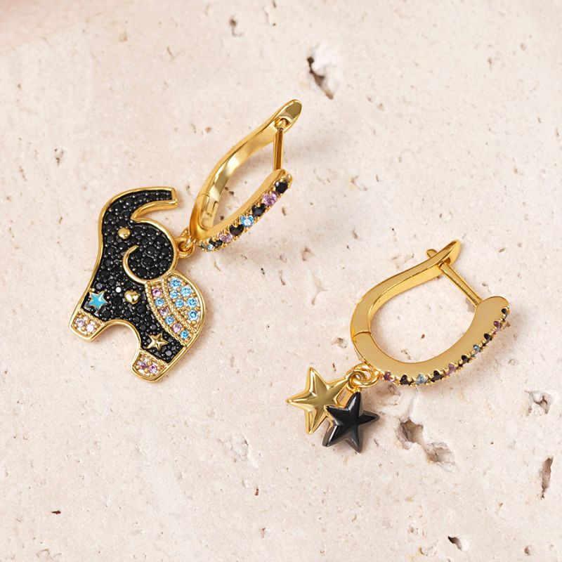 Elephant Dangle Earrings