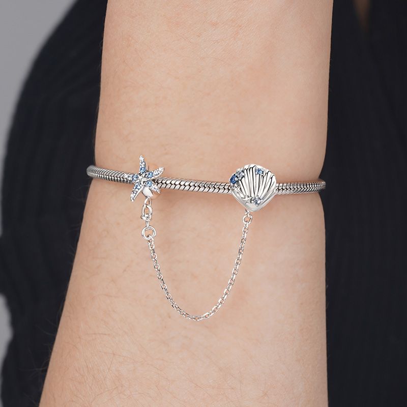 Starfish & Shell Safety Chain