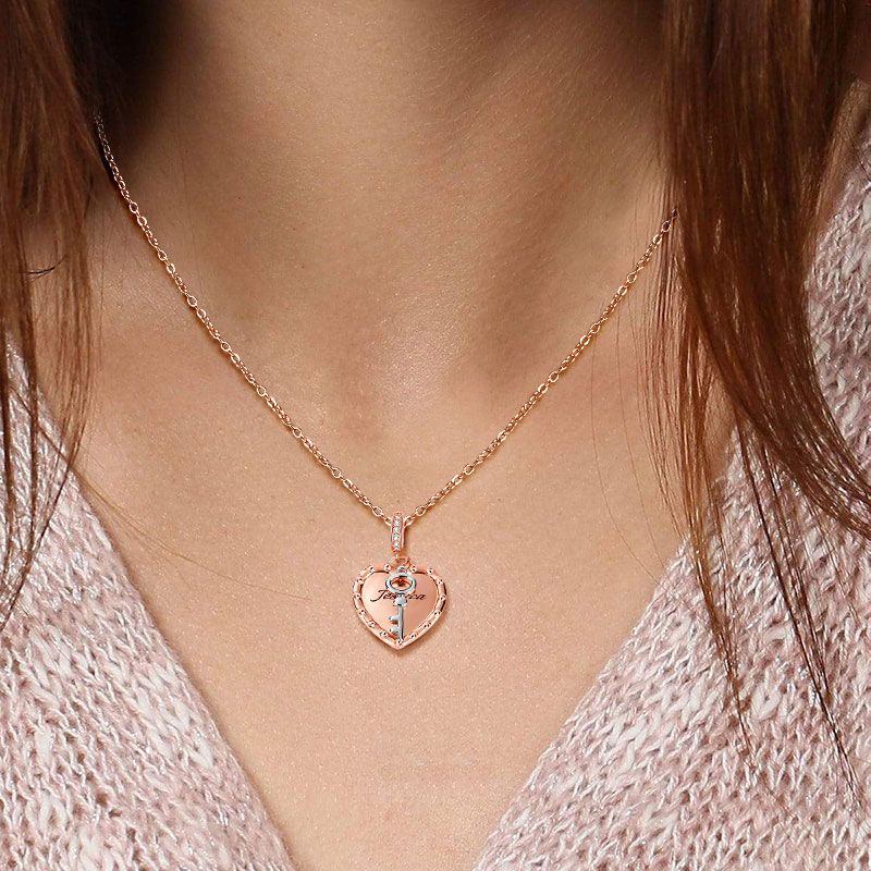 Heart & Key Necklace