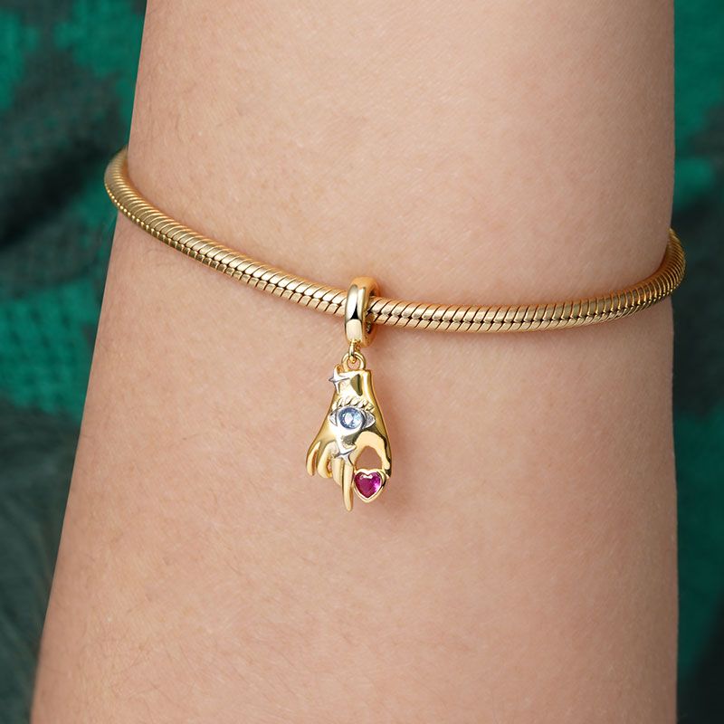 All-seeing Eye-Hand with Heart Pendant