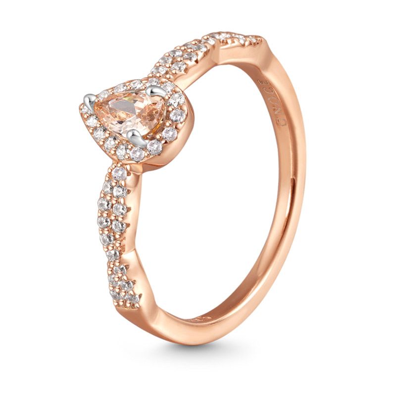 Twisted Teardrop Ring