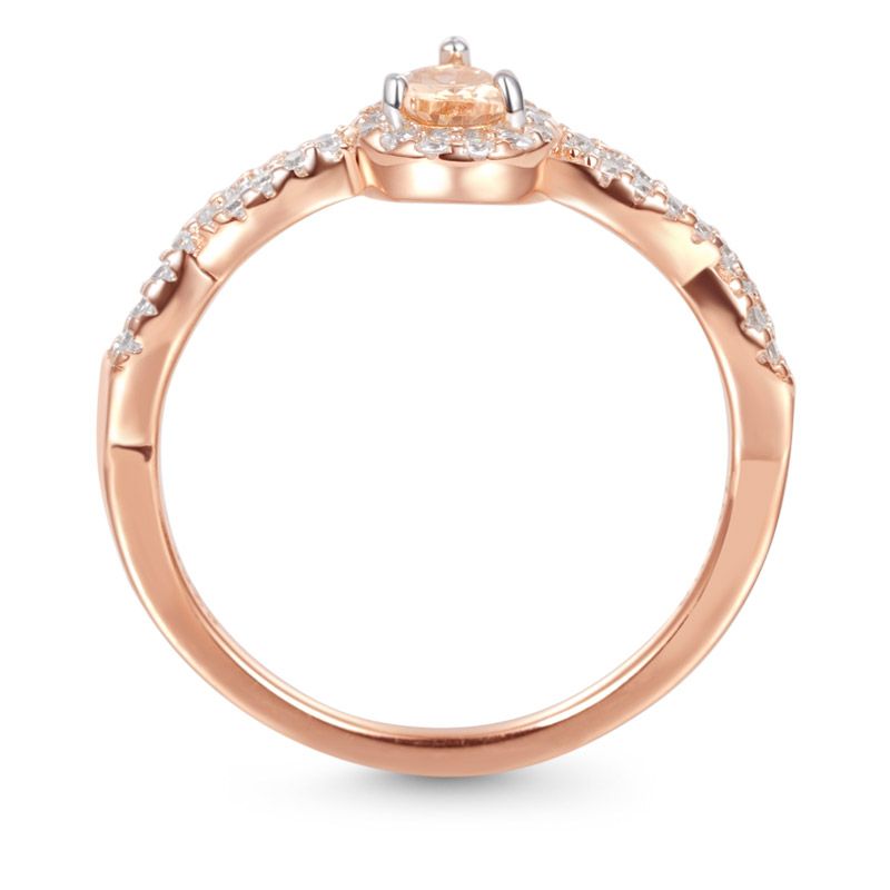 Twisted Teardrop Ring