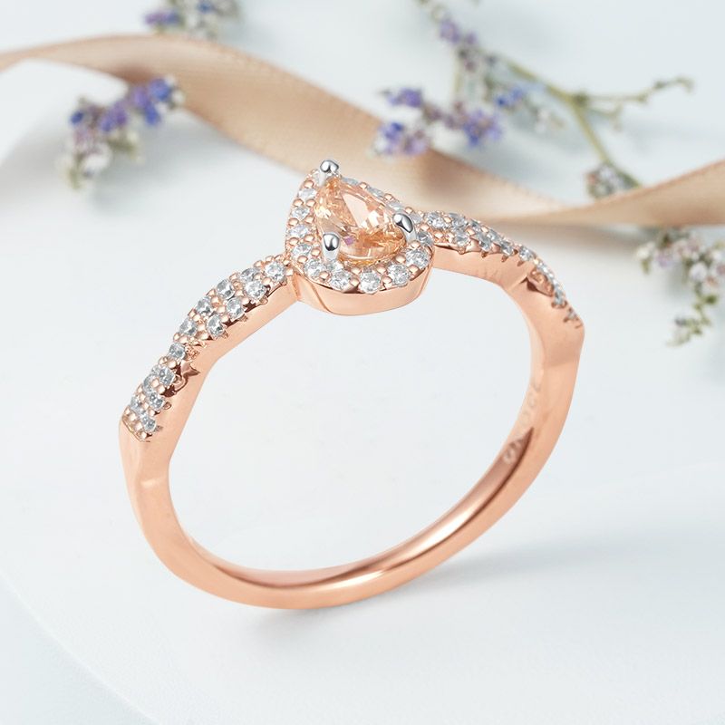 Twisted Teardrop Ring