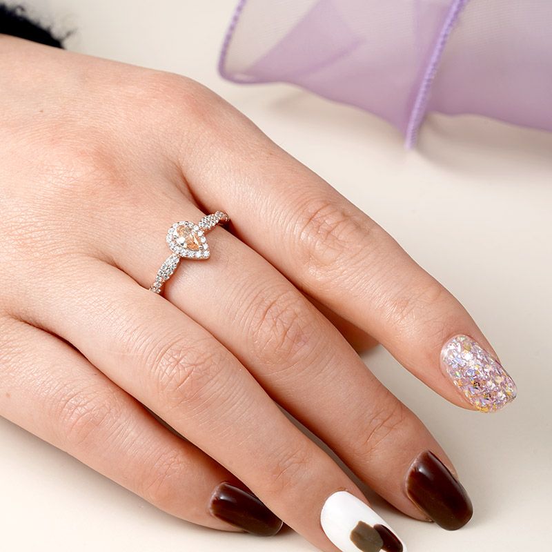 Twisted Teardrop Ring