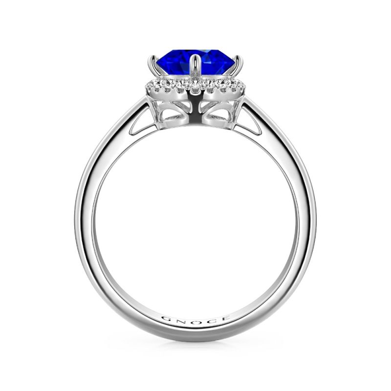 Royal Blue Round-Cut Ring