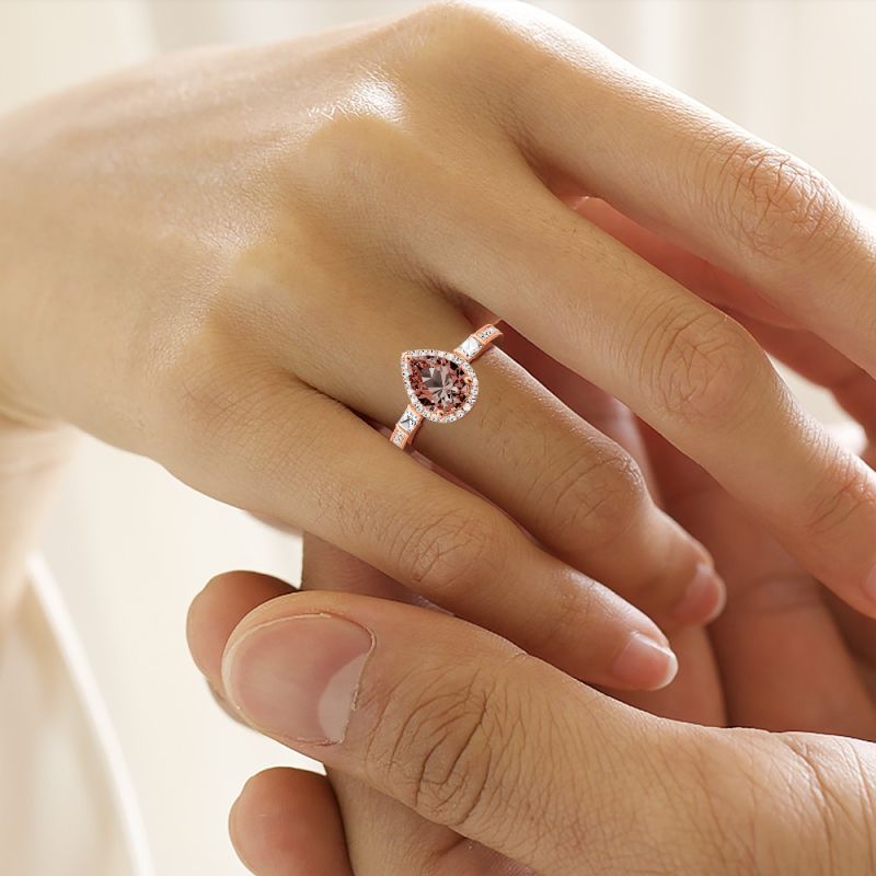 Brown Teardrop Ring