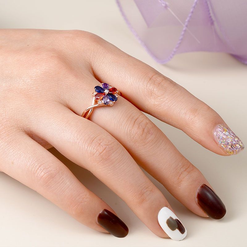 Color Flower Ring