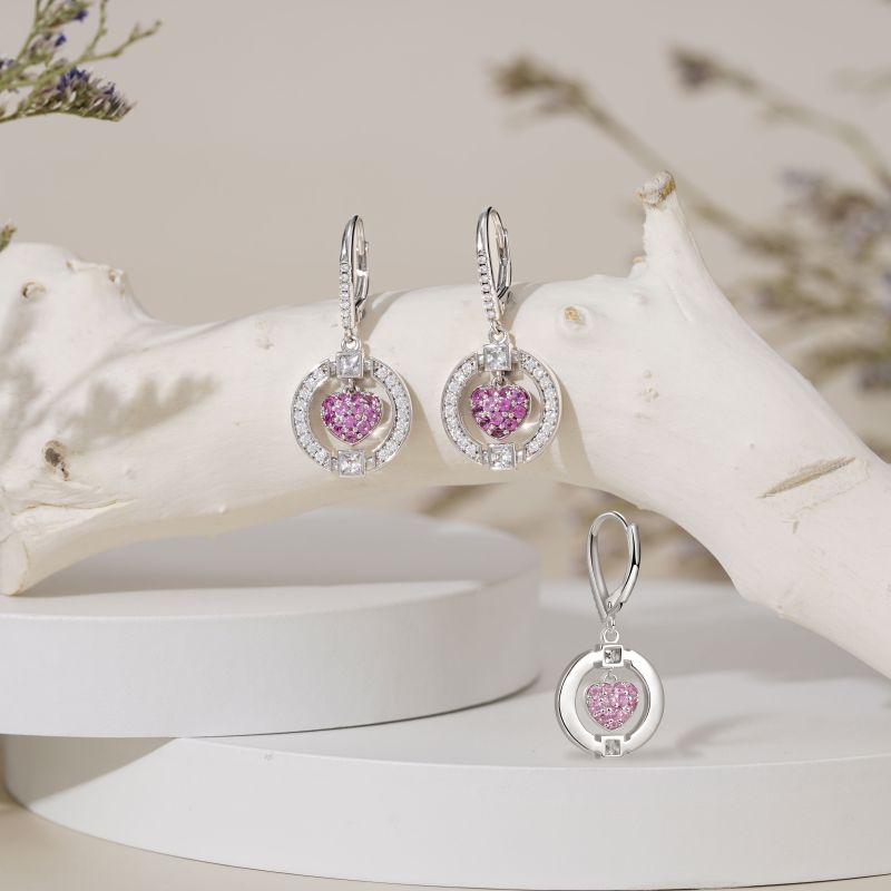 Heart Dangle Earrings