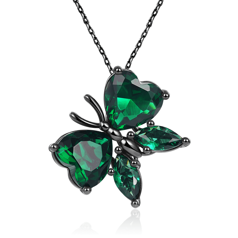 Green Butterfly Necklace