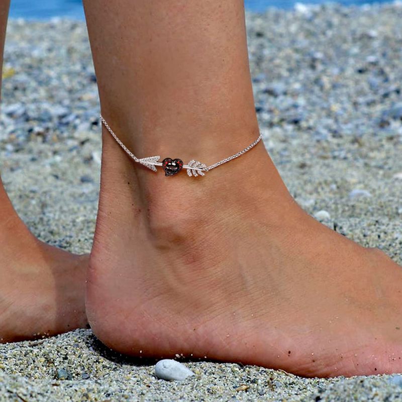 Skull Arrow Anklet