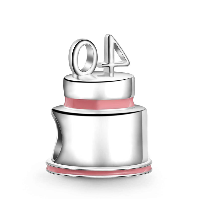 40th Birthday Cake Charm