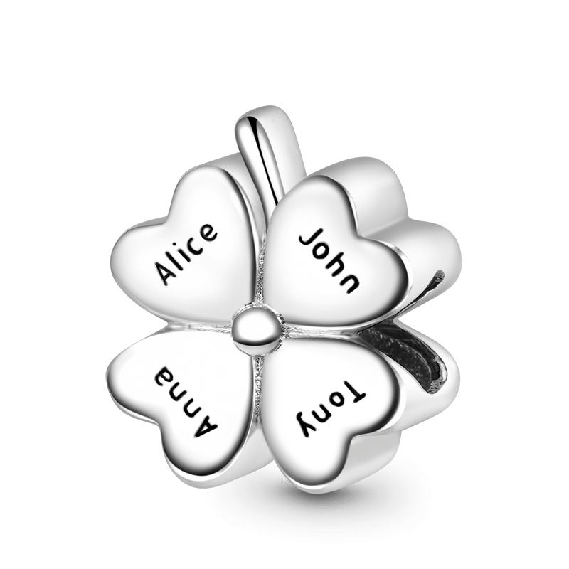 Four-leaf Clover Engravable Charm