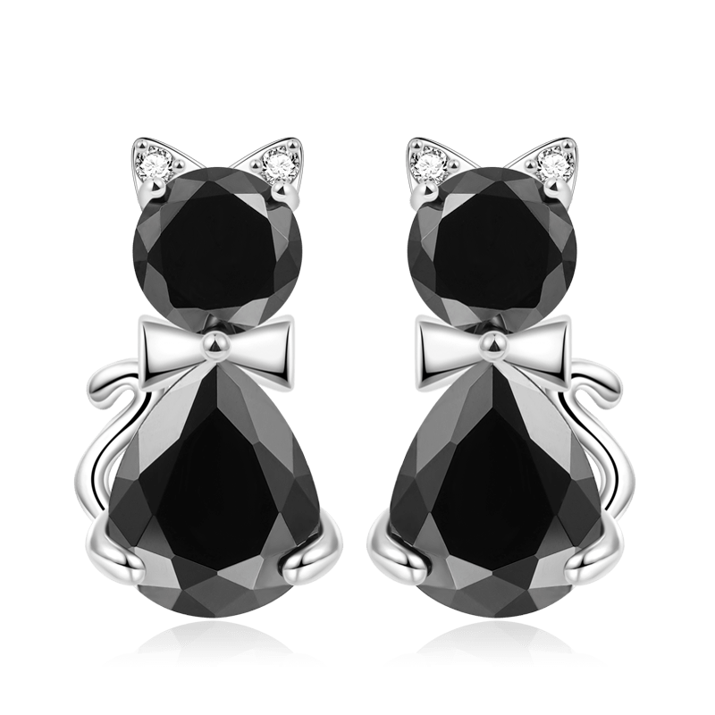 Cat Stud Earrings