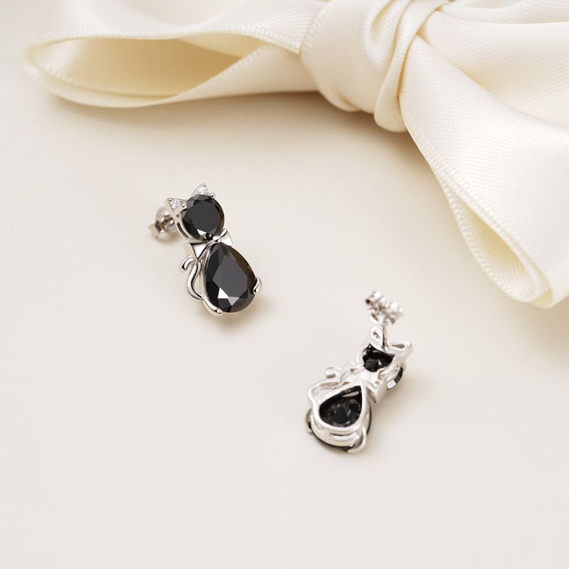 Cat Stud Earrings