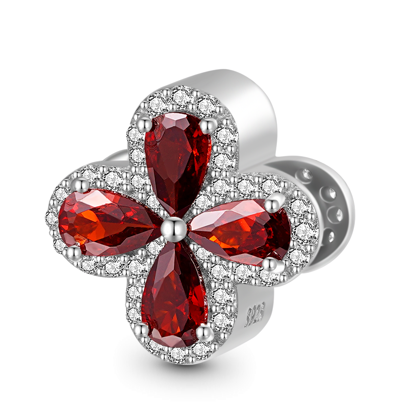 Clover Birthstone Charm