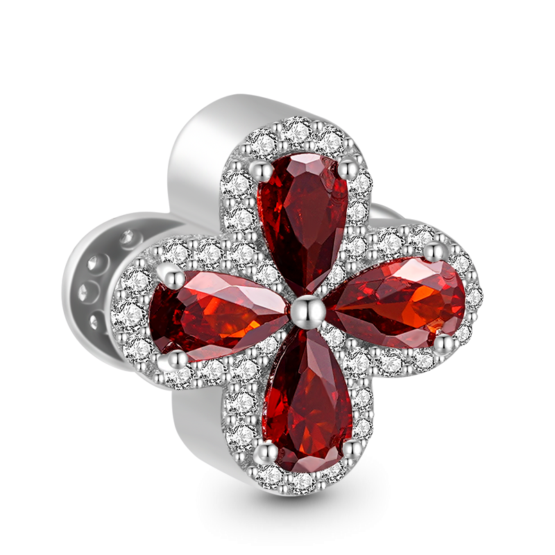 Clover Birthstone Charm