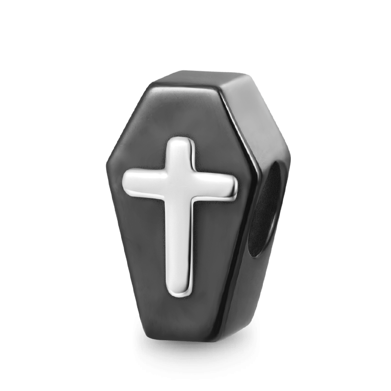 Black Coffin Charm