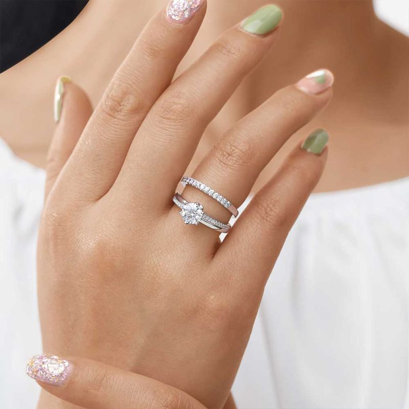 Clear Round Ring Set